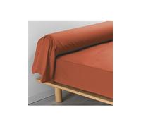 Douceur d'Intérieur – Taie de traversin Percaline Terracotta – Percale de coton 85 x 185 cm