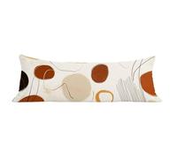 Taie de Traversin 90 cm bohémien Housse de Traversin 30x90 cm Beige, Long Taies d'oreiller Lin avec Fermeture Éclair Invisible, Corps Orthopédique Maternité,Confort Respirante, pour lit Canapé dg-17