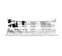 Taie de Traversin 90 cm Gris Housse de Traversin 30x90 cm Points, Long Taies d'oreiller Velours avec Fermeture Éclair Invisible, Corps Orthopédique Maternité, Douce Confort, pour lit Canapé dg-621