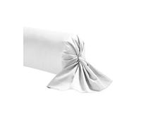 Taie de traversin blanc 100% satin de coton 160 cm