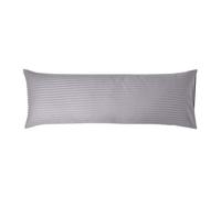Taie de Traversin - Coton Égyptien - Gris - 50 x 140 cm - 330 Fils - Hypoallergénique