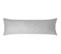 Taie de Traversin - Coton - Gris Acier - 200 fils - 50 x 140 cm - Hypoallergénique