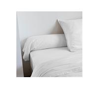 Taie de traversin coton lavé - Blanc 180 cm - CELESTE