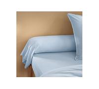 Taie de traversin coton lavé - Bleu ciel 140 cm - CELESTE
