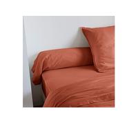 Taie de traversin coton lavé - Terracotta 160 cm - CELESTE