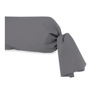 Taie De Traversin En Coton 57 Fils 45x135 Cm Uni Gris, Par Soleil D'ocre