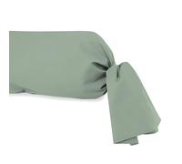 Taie de traversin en coton 57 fils 45x185 cm UNI vert d'eau, par Soleil d'ocre
