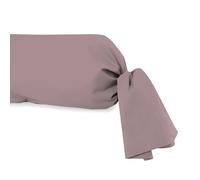 Taie De Traversin En Coton 57 Fils 45x185 Cm Uni Vieux Rose, Par Soleil D'ocre