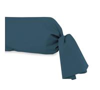 Taie de traversin en coton 57 fils 45x205 cm UNI bleu canard, par Soleil d'Ocre