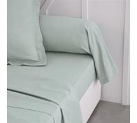 Taie de traversin Essential - 45 x 185 cm - 100% coton uni - Celadon Celadon G