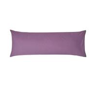 HOMESCAPES Taie de traversin 140 cm en 100% Coton égyptien 200 Fils, Taie d’Oreiller 50x140 cm Coloris Raisin