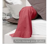 Taie de traversin - LINNEA - Garance - 100% Coton - 230x43 cm - Traitement Easycare