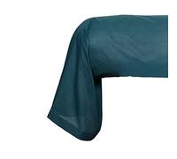 Taie De Traversin Organic en Coton - Bleu Paon - 45 X 185 Cm