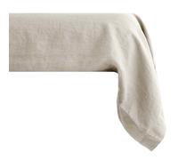 Taie de traversin PALACE pur coton lavé 195x43 cm uni beige lin