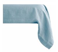Taie de traversin PALACE pur coton lavé 195x43 cm uni bleu topaze