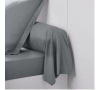 Taie de traversin TODAY Essential - 45 x 185 cm - 100% Coton uni - Acier
