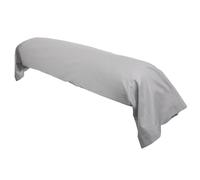 Taie de traversin uni 140x43 cm coton ALTO Alu
