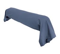 Taie de traversin uni 140x43 cm coton ALTO bleu Jean