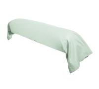 Taie de traversin uni 140x43 cm coton ALTO vert fleur d'amandier
