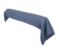Taie de traversin uni 185X43 cm coton ALTO bleu Jean