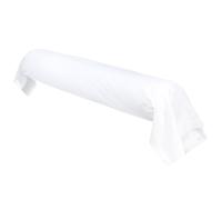 Taie de traversin uni 185x43 cm percale PRIMO Blanc