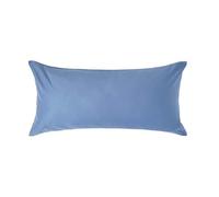 Taie d'oreiller 40x80 cm 100% satin de coton égyptien 1000 fils coloris Bleu