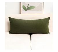 Taie d'oreiller 50x70 40x60 40x70, Housse de Coussin Rectangulaire 30x60, Throw Pillow Covers avec Fermeture Éclair pour Salon Sofa Chambre Modernes Couverture Oreiller(Vert foncé,40x70cm)