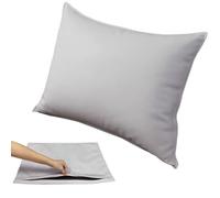 Taie d'oreiller 50x70 65x65 60x60 80x80 40x60 40x70 Housse De Coussin Exterieur Impermeable pour Salon de Jardin,Couverture Oreiller Canapé Decoration(Pearl White,50x70cm)