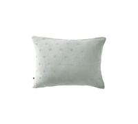 Taie d'Oreiller 50x70cm Gaze de Coton Eucalyptus à Fleurs Ajourées - OUREA MOTIF - ALTOBUY Vert G