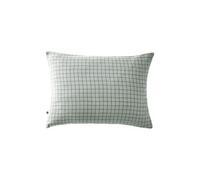 Taie d'Oreiller 50x70cm Gaze de Coton Eucalyptus à Petits Carreaux - OUREA MOTIF -