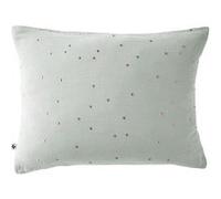 Taie d'Oreiller 50x70cm Gaze de Coton Eucalyptus à Pois Dorés - OUREA MOTIF -