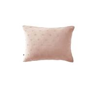 Taie d'Oreiller 50x70cm Gaze de Coton Guimauve à Fleurs Ajourées - OUREA MOTIF -