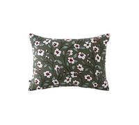 Taie d'oreiller 50x70cm gaze de coton imprimé Floral coloris vert - FLORIANE - ALTOBUY