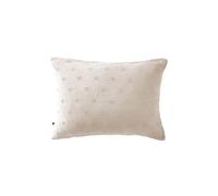 Taie d'Oreiller 50x70cm Gaze de Coton Pampa à Fleurs Ajourées - OUREA MOTIF -