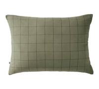 Taie d'Oreiller 50x70cm Gaze de Coton Romarin à Grands Carreaux - OUREA MOTIF - ALTOBUY Vert G