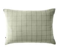 Taie d'Oreiller 50x70cm Gaze de Coton Vert d'Eau à Grands Carreaux - OUREA MOTIF - ALTOBUY Vert G