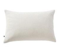 Taie d'Oreiller 50x70cm Gaze de Coton Vichy Coloris Pampa - JOEL - ALTOBUY Beige G