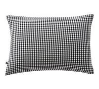 Taie d'Oreiller 50x70cm Gaze de Coton Vichy Coloris Truffe - JOEL - ALTOBUY Noir G