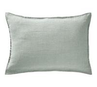 Taie d'Oreiller 50x70cm Lin Lavé Coloris Eucalyptus - MARGAUX - ALTOBUY Vert G