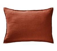 Taie d'Oreiller 50x70cm Lin Lavé Coloris Paprika - MARGAUX - ALTOBUY Rouge G
