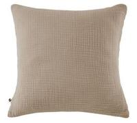 Taie d'oreiller 60x60cm gaze de coton coloris Ficelle - INALIA -