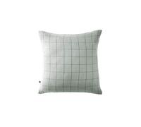 Taie d'Oreiller 60x60cm Gaze de Coton Eucalyptus à Grands Carreaux - OUREA MOTIF -