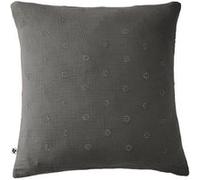 Taie d'Oreiller 60x60cm Gaze de Coton Granit à Fleurs Ajourées - OUREA MOTIF - ALTOBUY Gris G