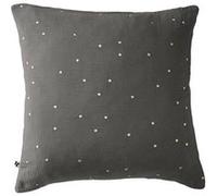 Taie d'Oreiller 60x60cm Gaze de Coton Granit à Pois Dorés - OUREA MOTIF -