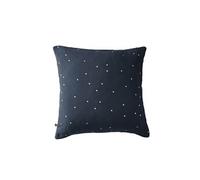 Taie d'Oreiller 60x60cm Gaze de Coton Minuit à Pois Dorés - OUREA MOTIF - ALTOBUY Bleu G