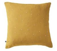 Taie d'Oreiller 60x60cm Gaze de Coton Safran à Pois Dorés - OUREA MOTIF - ALTOBUY Jaune G