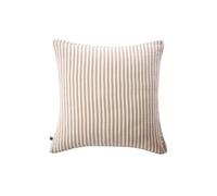 AltoBuy Taie d'oreiller 60x60cm Gaze de Coton tissé rayé Beige - ROMELIA