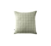 Taie d'Oreiller 60x60cm Gaze de Coton Vert d'Eau à Grands Carreaux - OUREA MOTIF -