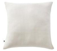 Taie d'Oreiller 60x60cm Gaze de Coton Vichy Coloris Pampa - JOEL - ALTOBUY Beige G