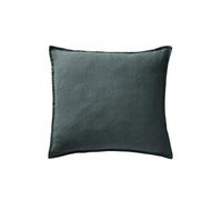 Taie d'Oreiller 60x60cm Lin Lavé Coloris Ardoise - MARGAUX -